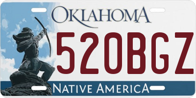 OK license plate 520BGZ