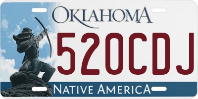 OK license plate 520CDJ