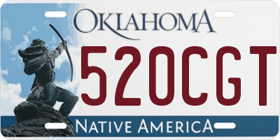 OK license plate 520CGT