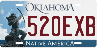 OK license plate 520EXB