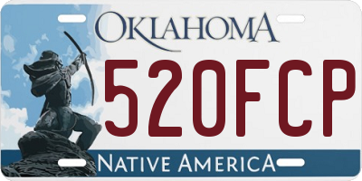 OK license plate 520FCP