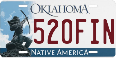 OK license plate 520FIN