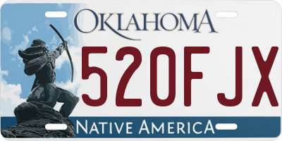OK license plate 520FJX