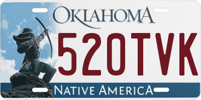 OK license plate 520TVK