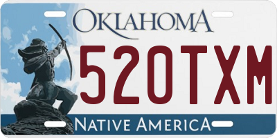 OK license plate 520TXM