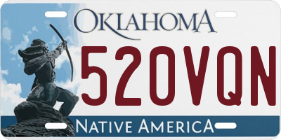OK license plate 520VQN