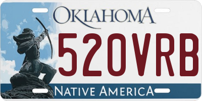 OK license plate 520VRB