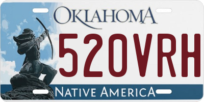 OK license plate 520VRH