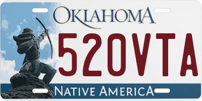 OK license plate 520VTA