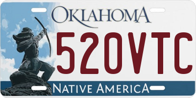 OK license plate 520VTC