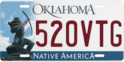 OK license plate 520VTG