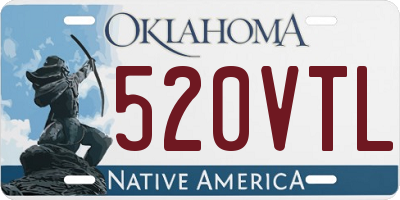 OK license plate 520VTL