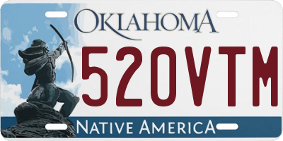 OK license plate 520VTM