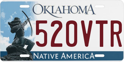 OK license plate 520VTR