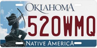 OK license plate 520WMQ