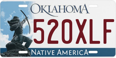OK license plate 520XLF