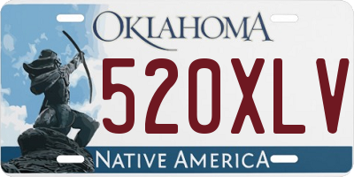 OK license plate 520XLV