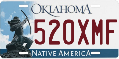 OK license plate 520XMF