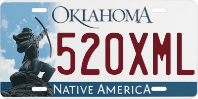 OK license plate 520XML
