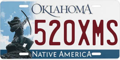 OK license plate 520XMS