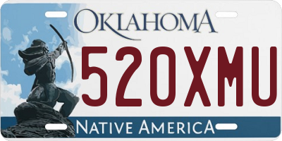 OK license plate 520XMU