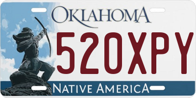 OK license plate 520XPY