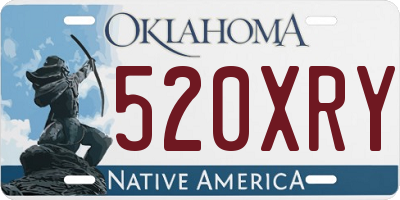 OK license plate 520XRY