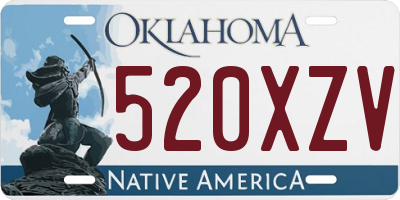 OK license plate 520XZV