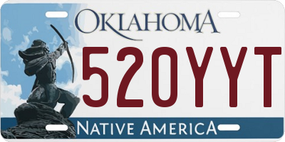 OK license plate 520YYT