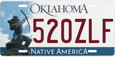 OK license plate 520ZLF