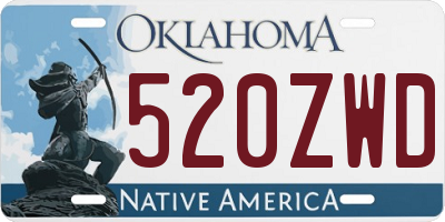 OK license plate 520ZWD