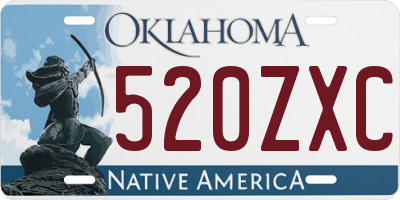 OK license plate 520ZXC