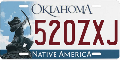 OK license plate 520ZXJ