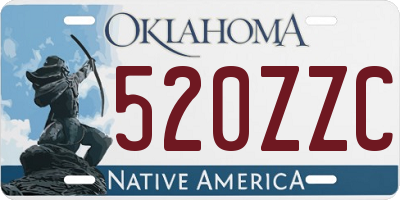 OK license plate 520ZZC