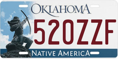 OK license plate 520ZZF