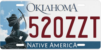 OK license plate 520ZZT