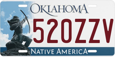 OK license plate 520ZZV