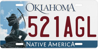 OK license plate 521AGL