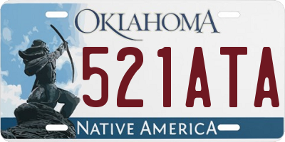 OK license plate 521ATA