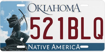 OK license plate 521BLQ