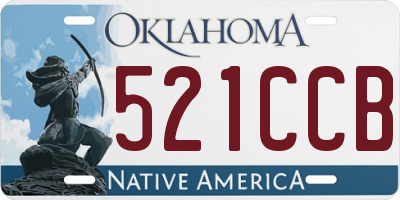 OK license plate 521CCB