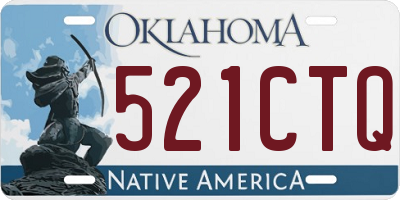OK license plate 521CTQ