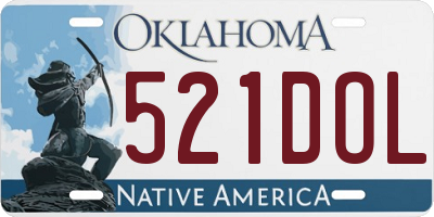 OK license plate 521DOL