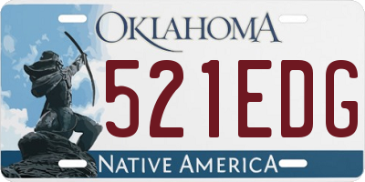 OK license plate 521EDG