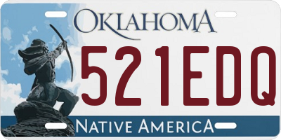 OK license plate 521EDQ