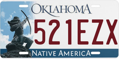 OK license plate 521EZX