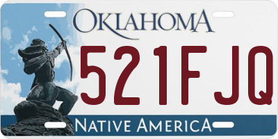 OK license plate 521FJQ