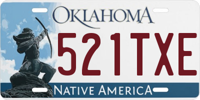 OK license plate 521TXE