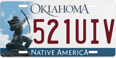 OK license plate 521UIV