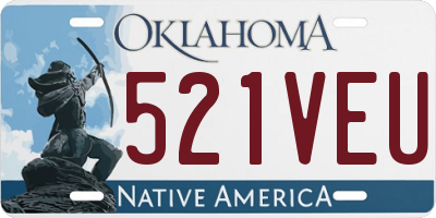 OK license plate 521VEU